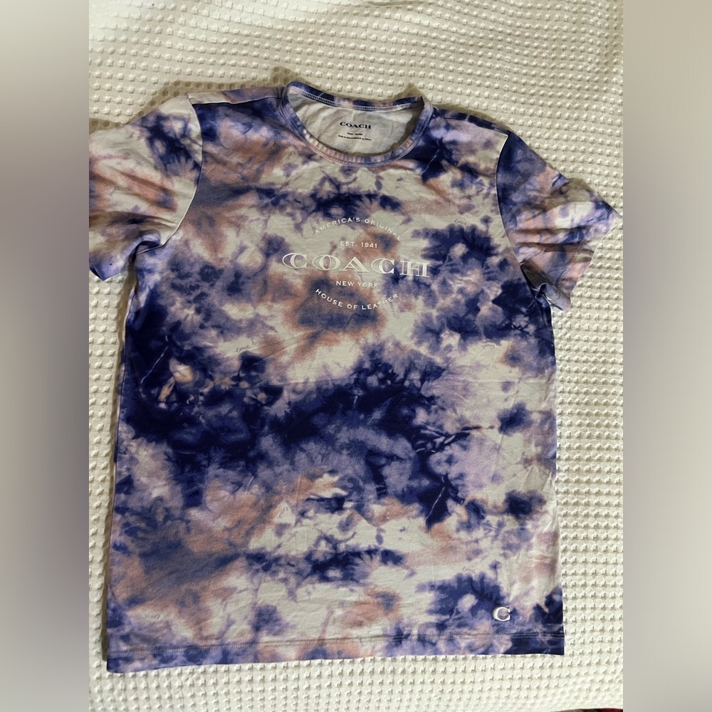 Coach Tie Dye Logo Tee